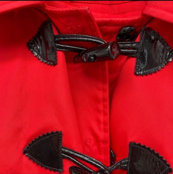 Jane Post Red Raincoat - Picture 6 of 9